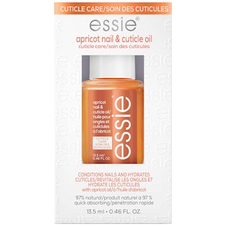 Essie Apricot Nail & Cuticle Oil is what to put on your nails after acrylic removal.