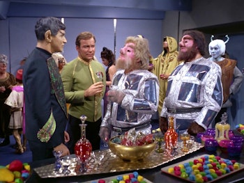 A scene from the 'Star Trek' episode "Journey to Babel.'