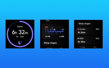 The Sleep section of the Pixel Watch.