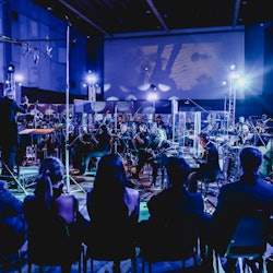 The Royal Philharmonic performs at Abbey Road Studios as part of The Sound of 007, hosted by British...