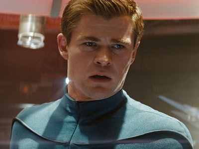 Chris Hemsworth as George Kirk in 'Star Trek' (2009).