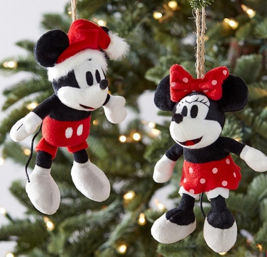 Mini offers and Micky stuffed Christmas decorations