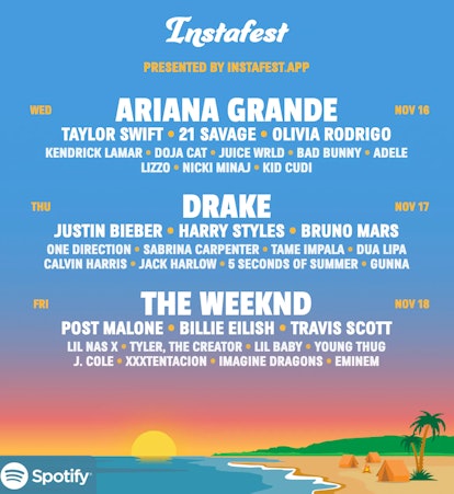 How To Get Your Spotify Instafest Festival Lineup