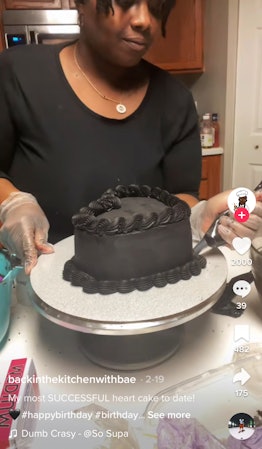How To Make The Viral Black Velvet Heart Cake From TikTok