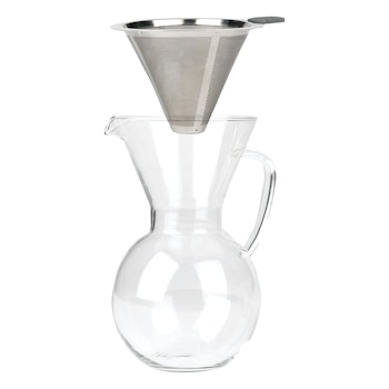 Bialetti倒滤咖啡与玻璃玻璃瓶