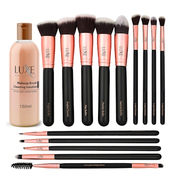 Luxe Premium Makeup Brush Set (14 Pieces)