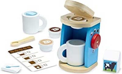 The Melissa & Doug 11-Piece Coffee Set is one of the top toys for 3-year-olds.