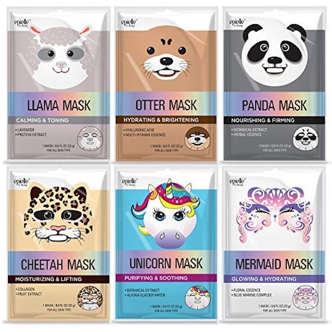 Epielle Character Sheet Masks 6-Pack is one of the best stocking stuffers for kids.