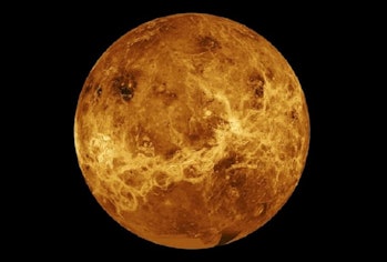 Venus’s thick clouds mean that only radar imaging and ultraviolet observations can reveal its detail...