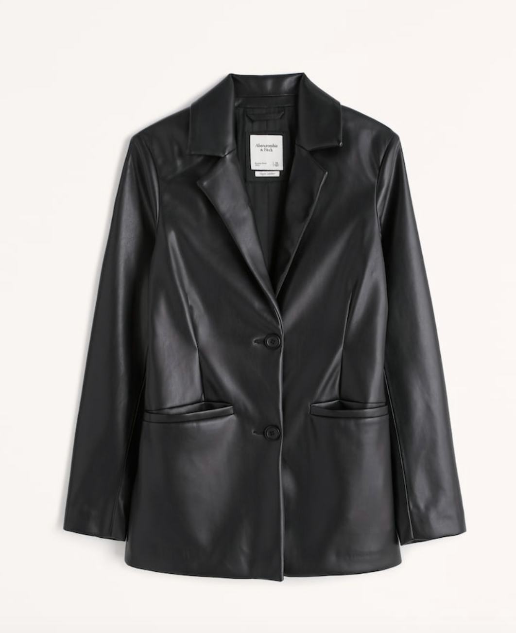 Vegan Leather Blazer