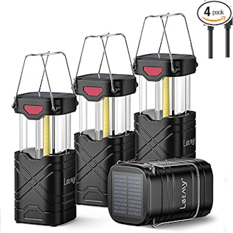 LETMY Rechargeable LED Lanterns (4-Pack)