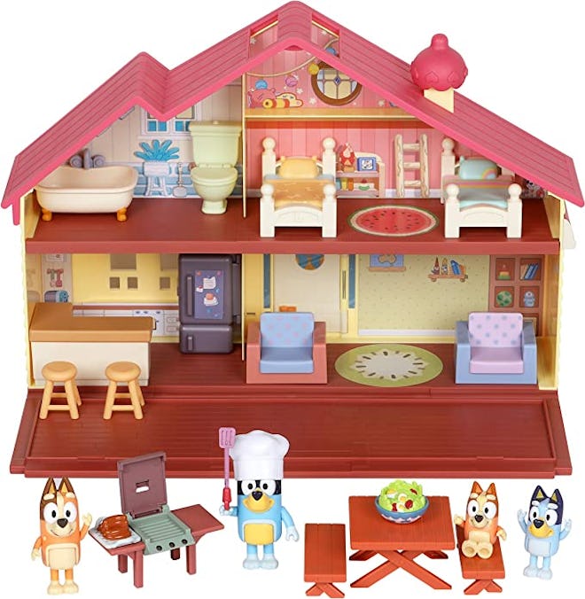 This 'Bluey' Mega Bundle Home & BBQ Play Sets With 4 Figures is one of the top toys for 3-year-olds.