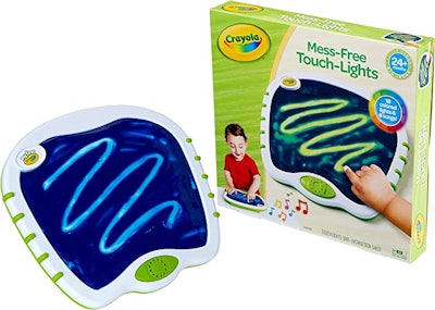The Crayola Toddler Touch Lights Musical Doodle Board is one of the top toys for 3-year-olds.