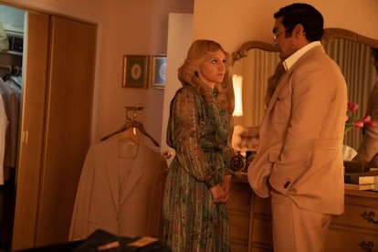 Annaleigh Ashford as Irene Banerjee and Kumail Nanjiani as Steve Banerjee in 'Welcome to Chippendale...
