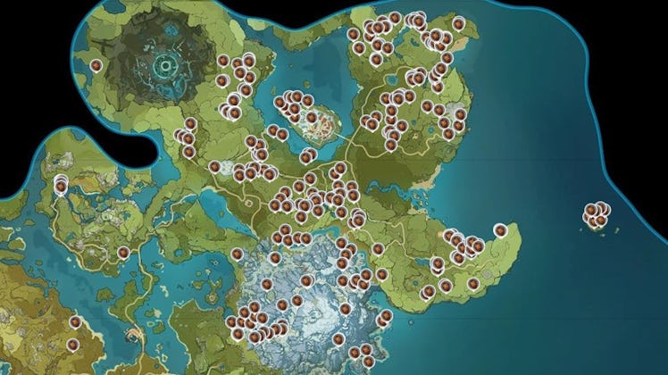 Genshin Interactive Map berry locations