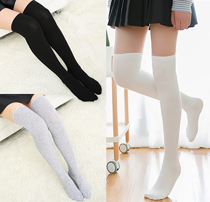 Chalier Thigh High Socks (3-Pack)