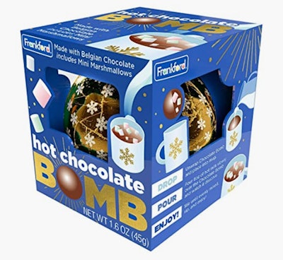 Frankfort Hot Chocolate Bombs With Mini Marshmallows is one of the best stocking stuffers for kids.