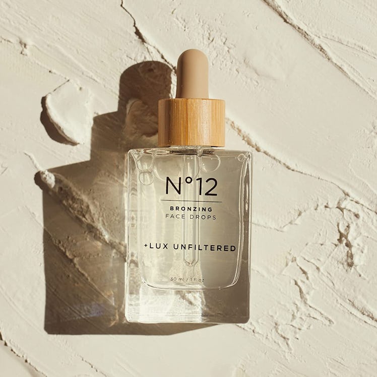 lux unfiltered no 12 bronzing face drops are the best face tanning drops for sensitive skin
