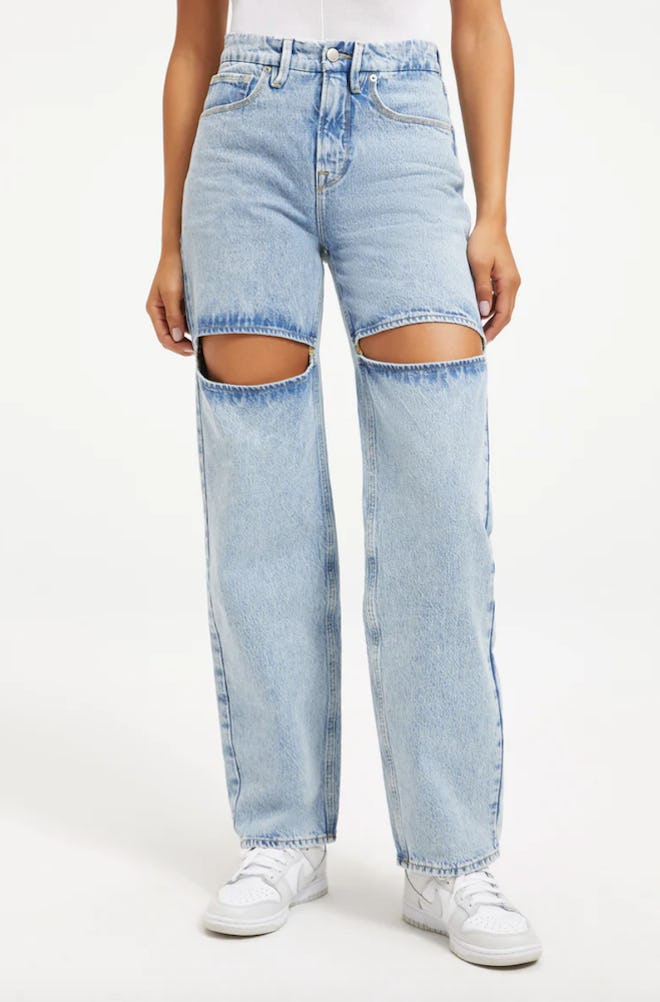 '90s Thigh Slits Jeans