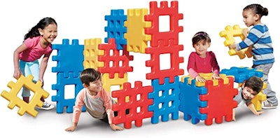 This Little Tikes Big Waffle Block Set is one of the top toys for 3-year-olds.