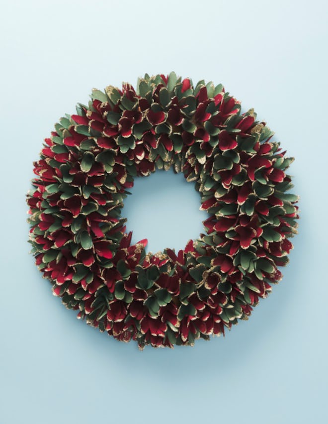 17.5in Wood Curl Wreath