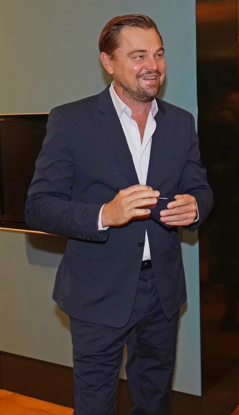 Leonardo DiCaprio attending COP26 in Scotland in 2021