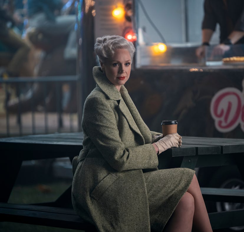 Gwendoline Christie as Larissa Weems in Wednesday