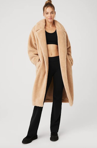 Oversized Sherpa Trench in Camel