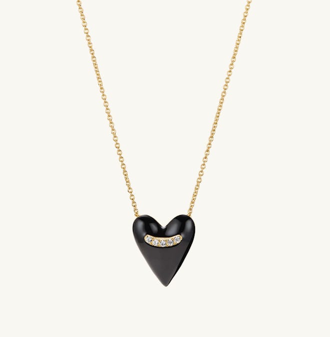 Heart Enamel Pendant Necklace