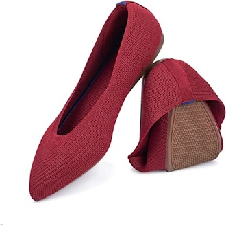Frank Mully Knit Pointed Toe Ballet Flat 
