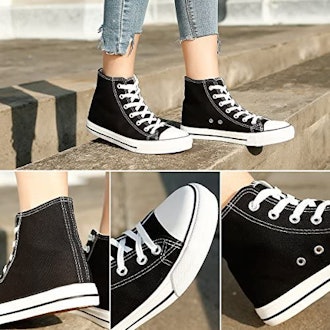 ZGR Canvas High Top Lace-Up Sneakers 