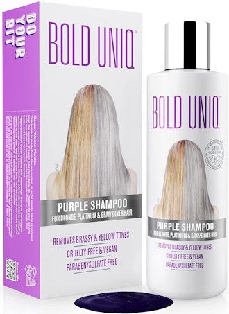 BOLD UNIQ Purple Shampoo Blonde Hair Toner 