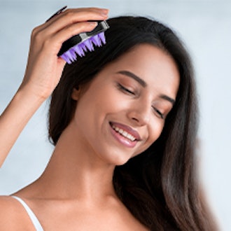 HEETA Silicone Scalp Massager Shampoo Brush