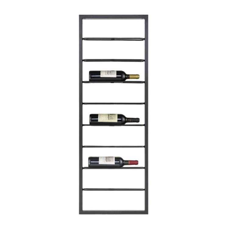 Wavertree Hanging Wine Rack in Black - Horizontal