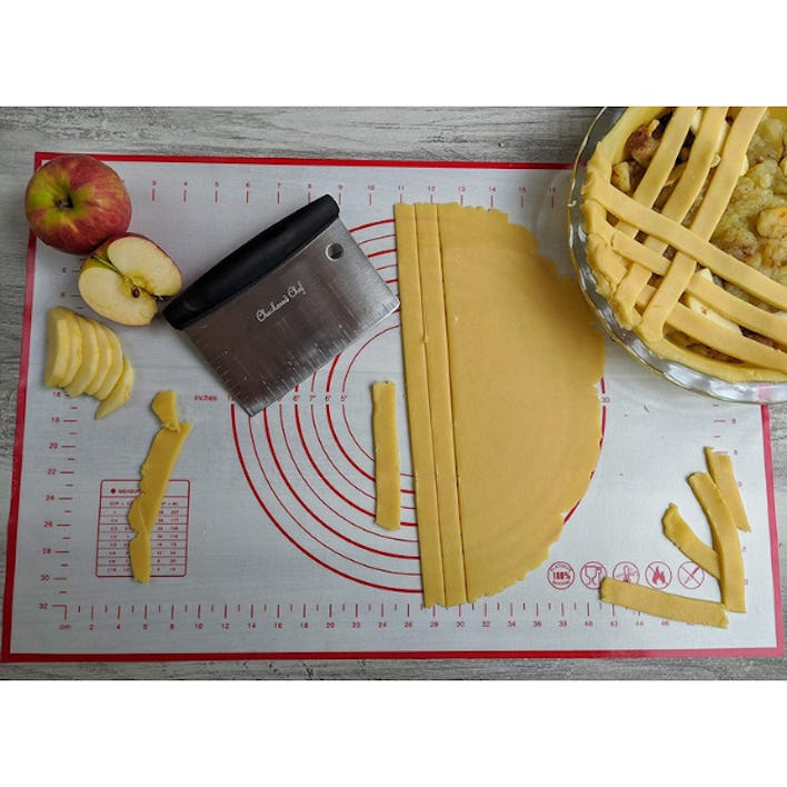 Checkered Chef Silicone Baking Mat & Dough Scraper