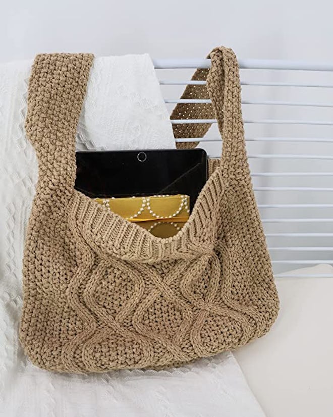 ENBEI Knit Tote Bag