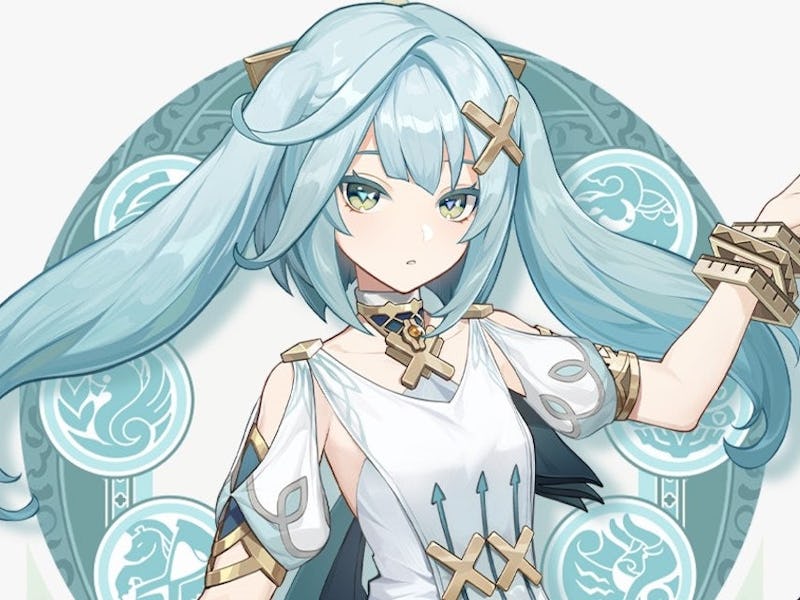 Faruzan with arms outstretched in promotional image