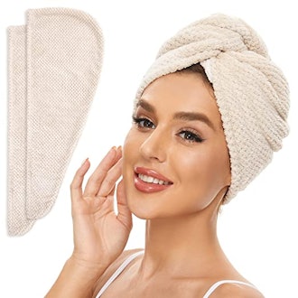 SimpleField microfiber hair towel