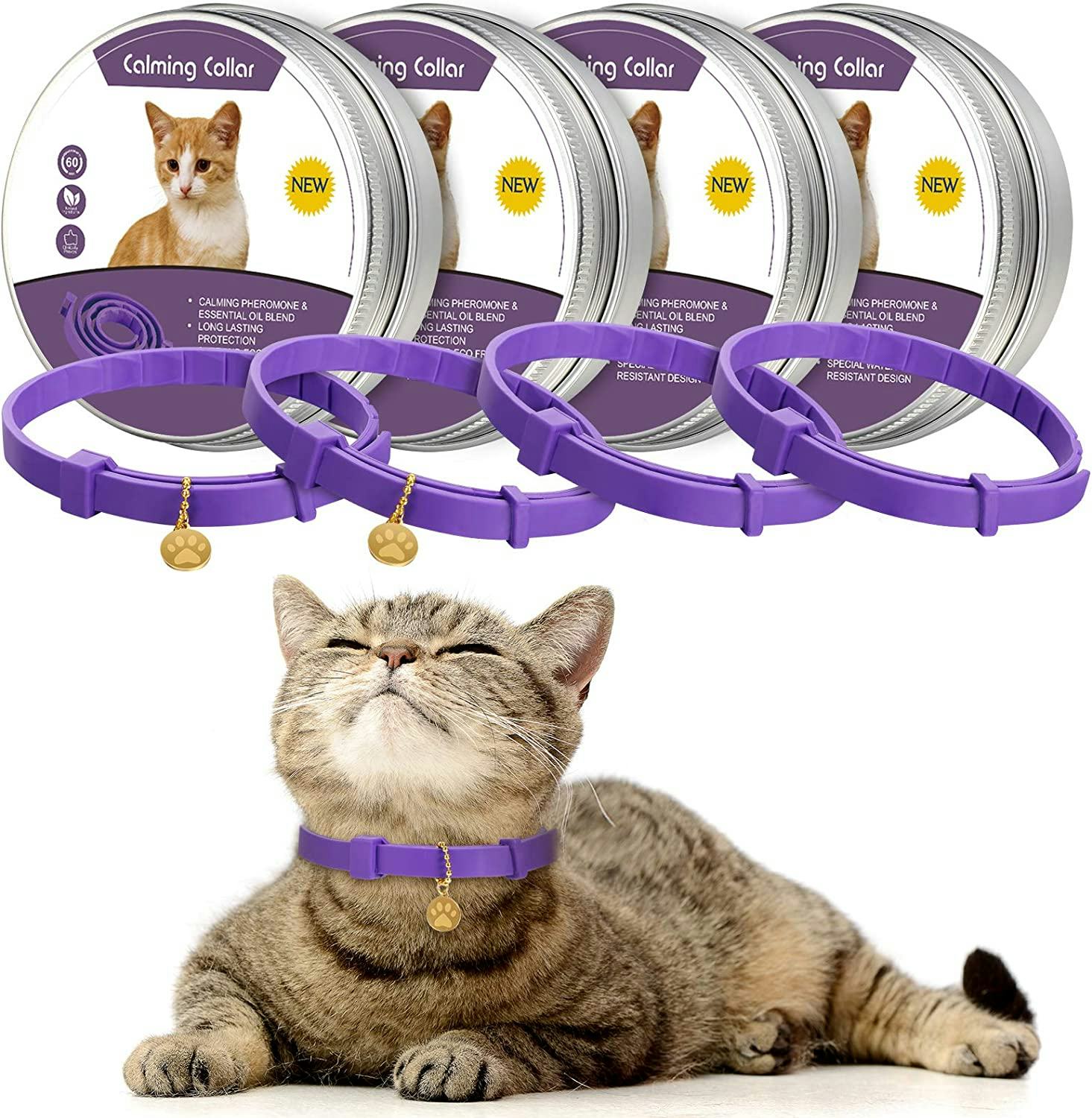 Weewooday Calming Cats Collar (4-Pieces)