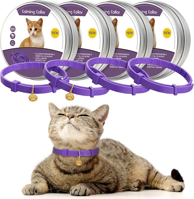 Weewooday Calming Cats Collar (4-Pieces)