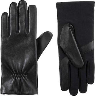 isotoner Stretch Leather Touchscreen Gloves