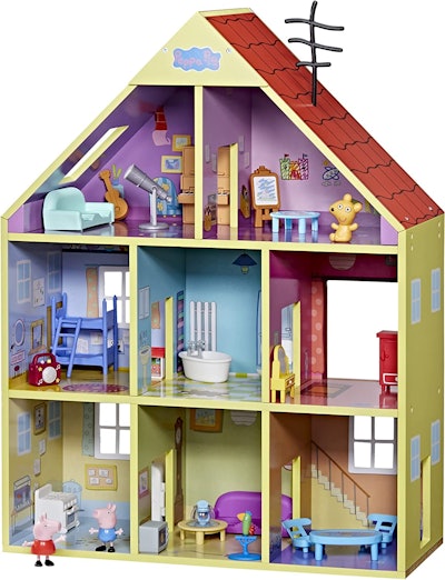 Hasbro Peppa Pig Wooden Deluxe Playhouse  is a best 2022 holiday toy for toddlers