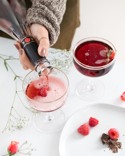 The Rosa Raspberry Chocatini is an out-of-the-box cocktail recipe perfect for holiday parties
