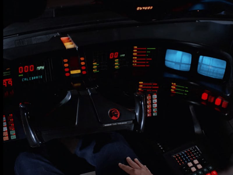 Interior of the self-driving car from Knight Rider