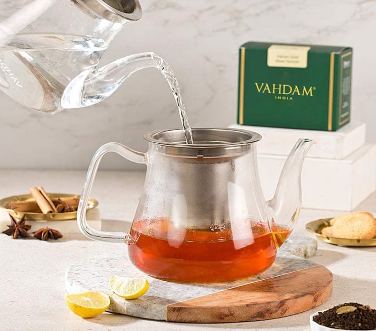 VAHDAM Glass Teapot with Infuser