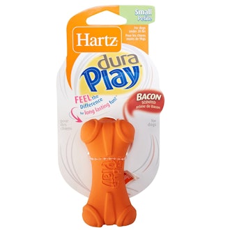 Hartz Dura Play Bacon Scented Squeak Bone Dog Toy