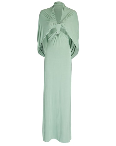 Bevza green cape hooded gown