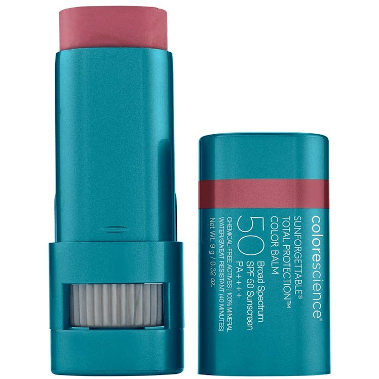 colorescience sunforgettable total protection color balm is the best lip and cheek stick with spf
