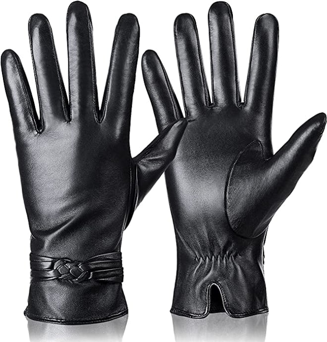 QNLYCZY Genuine Leather Gloves