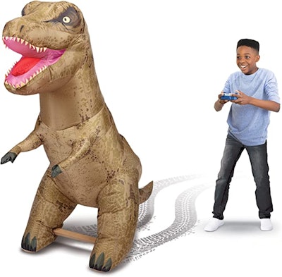 AIRTITANS Jurassic World Inflatable T Rex RC is a popular 2022 holiday toy for tweens
